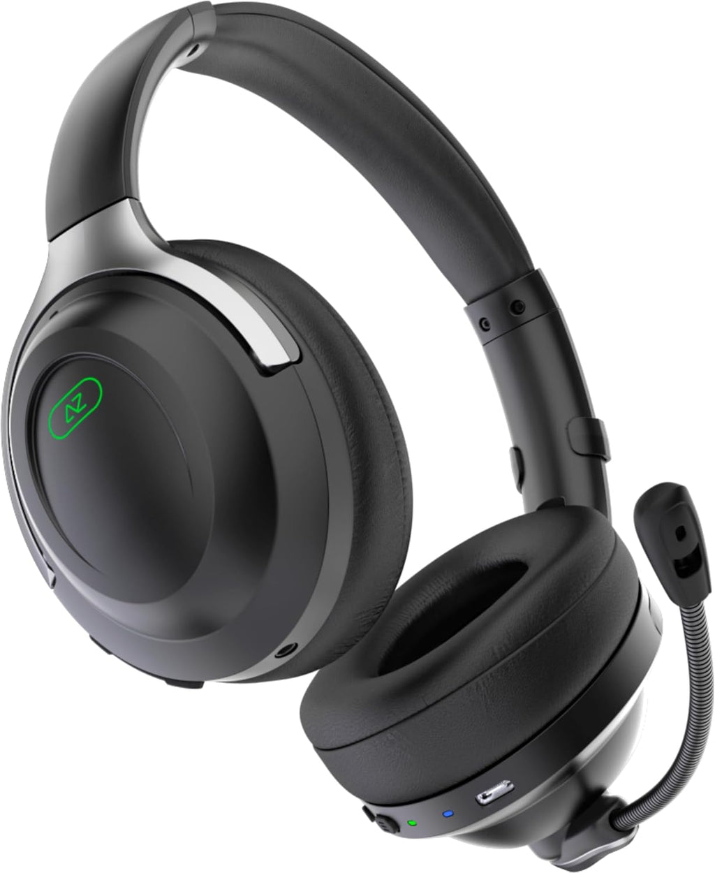 ACEZONE A-Spire Wireless Gaming Headset, Tournament-Grade Hybrid ANC, Ultra-Low Latency, Flip-to-Mute Mic, App EQ, 35+ Hr Battery, 270g, 2.4GH, BT, USB-C, 3.5mm, for PC, MacOS PS4/PS5, Switch, Mobile