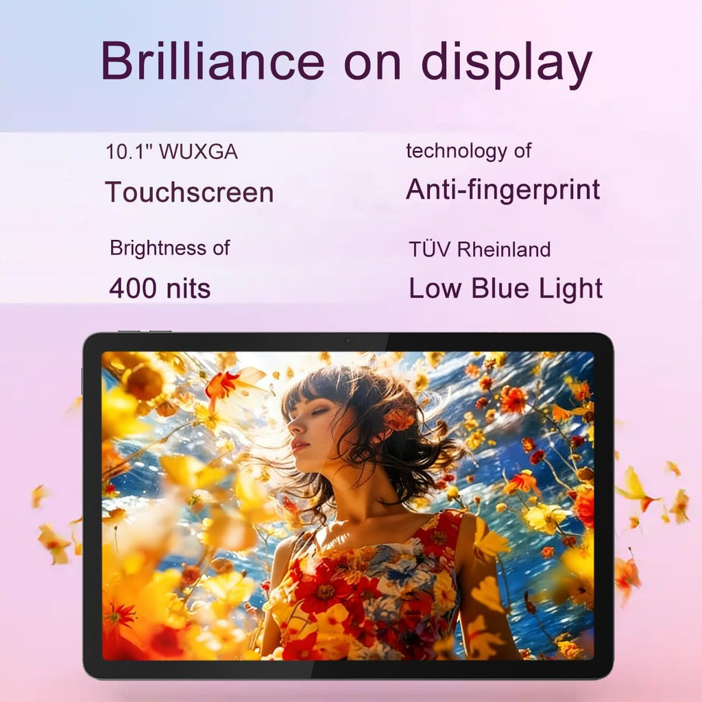 Lenovo Tab M10 10.1' Idea Android Tablet, 192GB Storage (128GB eMMC+64GB SD Card), FHD+ (1920x1200), 8-Core MediaTek, Ultra-Light Design for Kids, Student, Gaming, Long Battery Life, 8MP+5MP Camera
