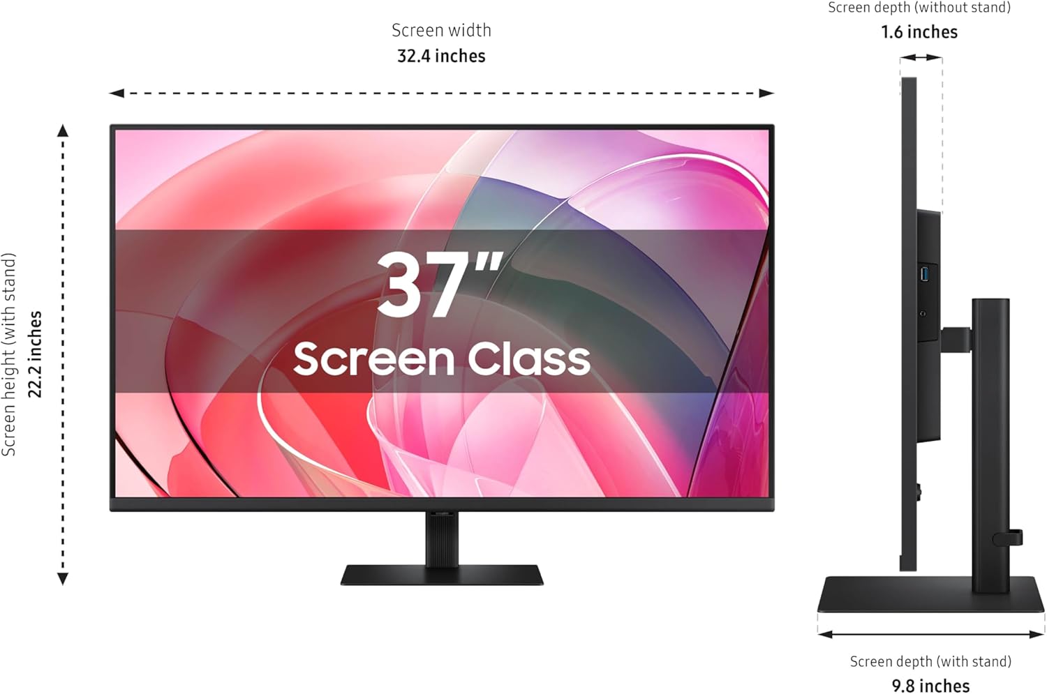 Samsung LS37D700EANXZA 37' S70D ViewFinity 4K UHD High Resolution Monitor with PRO-X-2-LIGHTSPEED Headset, G915 Keyboard, and PRO-X-2-SUPERLIGHT Mouse (2025)
