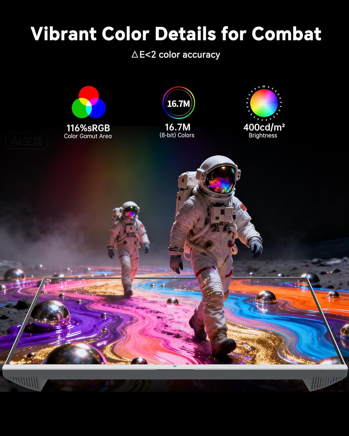 KTC 24 Inch 240Hz Gaming Monitor,1080P PC Computer Monitor FHD, Fast IPS Panel, HDR 400, Adaptive Sync, 1ms(MPRT), 116% sRGB, HDMI Display Port, Eye Care, VESA Mount, White H24F7