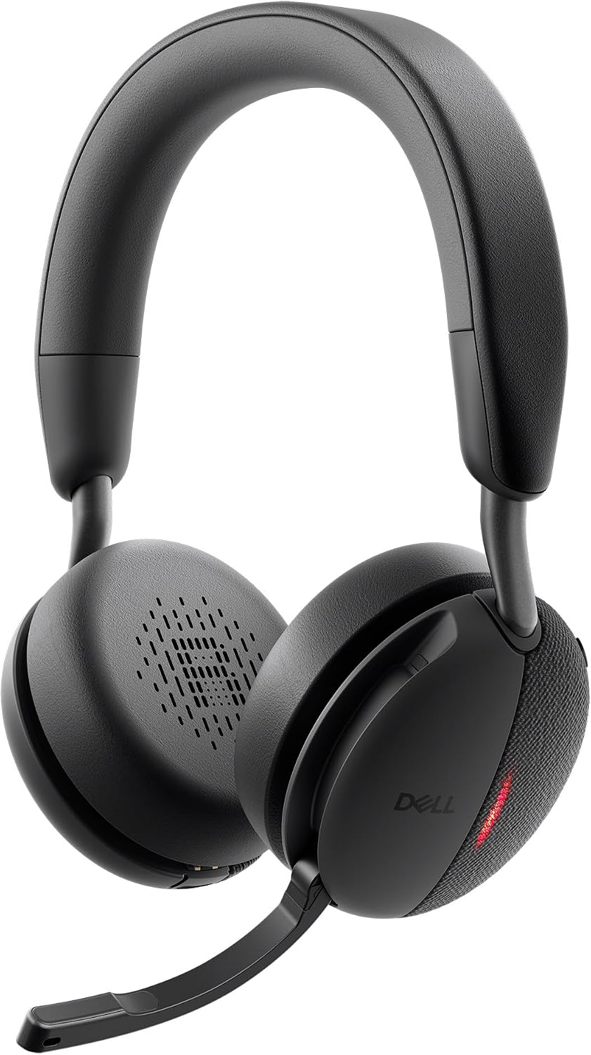 Dell WL5024 Pro Wireless ANC Headset - Hybrid Active Noise Cancellation, AI-Based Noise Cancellation Microphone, Leatherette Headband, Effortless connectivity, Microsoft Teams/Zoom Certified - Black