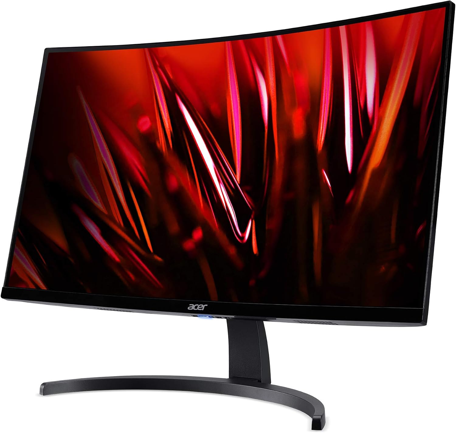 Acer Nitro 27' WQHD 2560 x 1440 1500R Curved PC Gaming Monitor | 100Hz Refresh | 1ms VRB | Speakers | VESA Mountable | 1 x Display Port 1.2, 1 x HDMI 2.0 & 1 x HDMI 1.4 | ED273U Hbmiipx (Renewed)