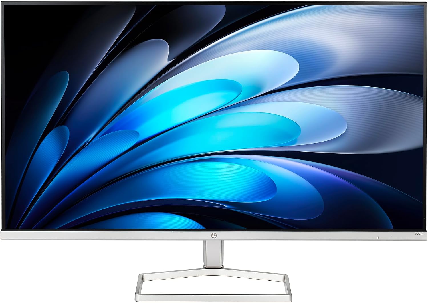HP Series 5 527SF 27' Full HD (1920×1080) Monitor | IPS Display, 100Hz Refresh Rate, Slim Bezel Design, Eye Comfort Technology & HDMI Connection, Replaces M27F (94F44AA#ABA) + Screen Protector + More