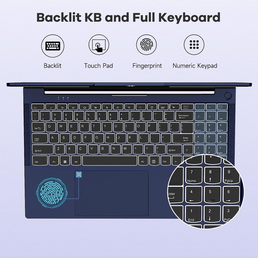 NIMO 15.6' IPS FHD-Gaming-Laptop, AMD Ryzen 5 6600H 6-Cores 660M GPU 32GB DDR5 RAM 1TB SSD(Beat i7-1165G7, Up to 4.5GHz) Computer with 100W GaN Type C Fingerprint Backlit Keyboard Win 11
