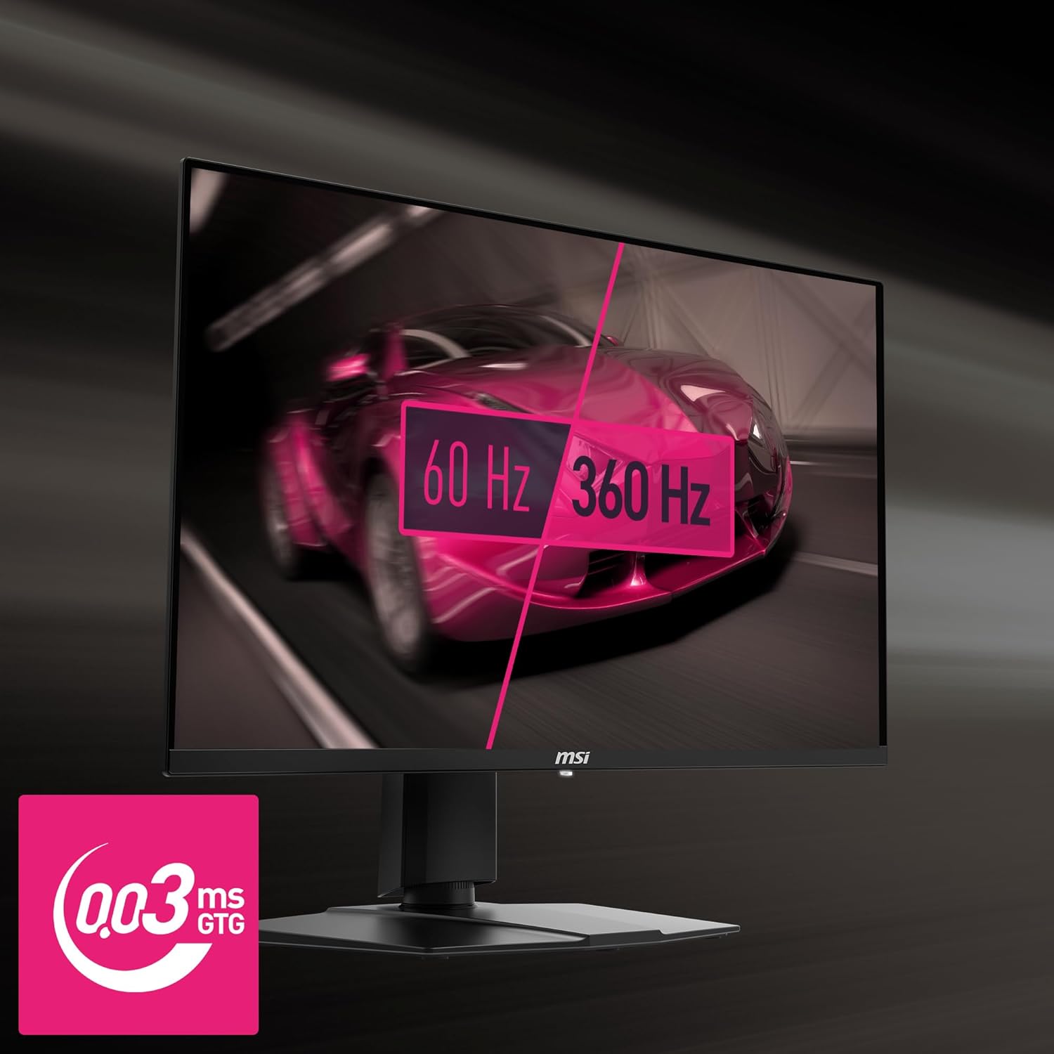 MSI MPG 271QRX QD-OLED Gaming Monitor, 27' OLED, 2560 x 1440 (QHD), 0.03ms Response Time, 360Hz, True Black HDR 400, HDMI, DP, USB-C, Tilt, Height (Renewed)