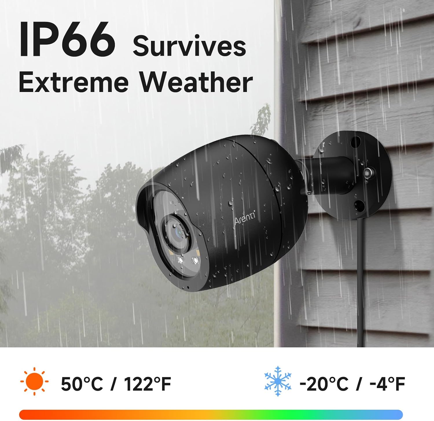 ARENTI PoE Security Camera System, 5MP PoE Cameras Outdoor with H.265 8CH NVR for Home Surveillance System, AI Detection, 2 Way Audio, No Subscription, 2TB HDD, 24/7 Recording