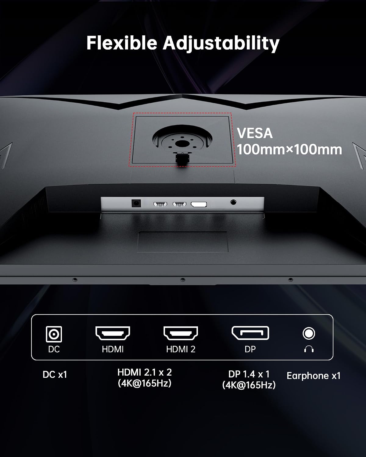 KTC 32 Inch 4K Gaming Monitor, 165Hz UHD (3840x2160P) Fast IPS Screen, 1ms (MPRT), Adaptive Sync, 3000:1 Contrast,121% sRGB,HDMI 2.1 Display Port 1.4, Tilt/Height Adjustment, VESA Mount, H32P22P