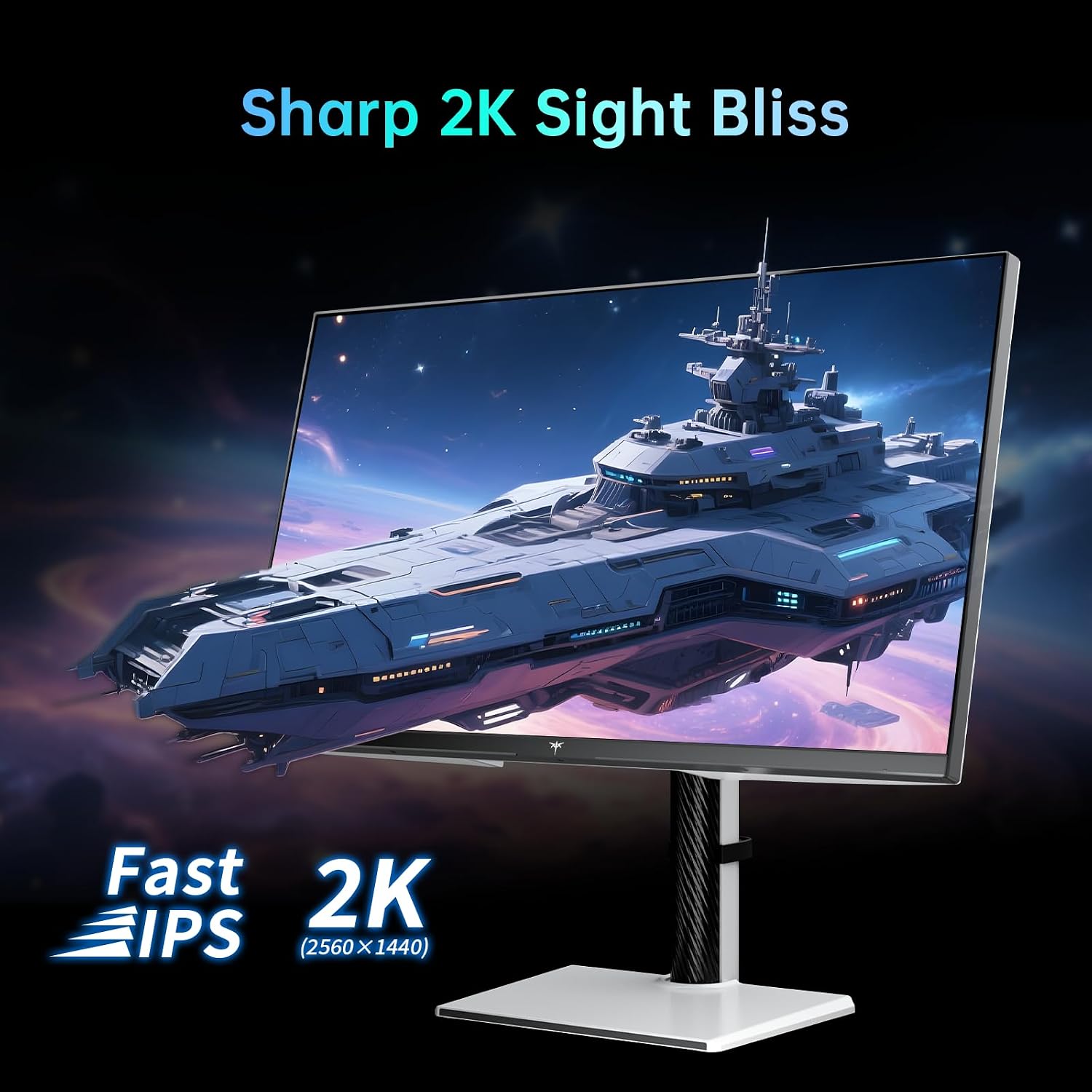 KTC Mini LED Monitor 27 Inch | Gaming Monitor | 2K@180Hz QHD (2560x1440P) | VESA Display HDR1400 | 1ms | FreeSync/G-Sync | 148% sRGB HDMIx2, DPx1 Vertical and Wall Mounting Support White(Renewed)