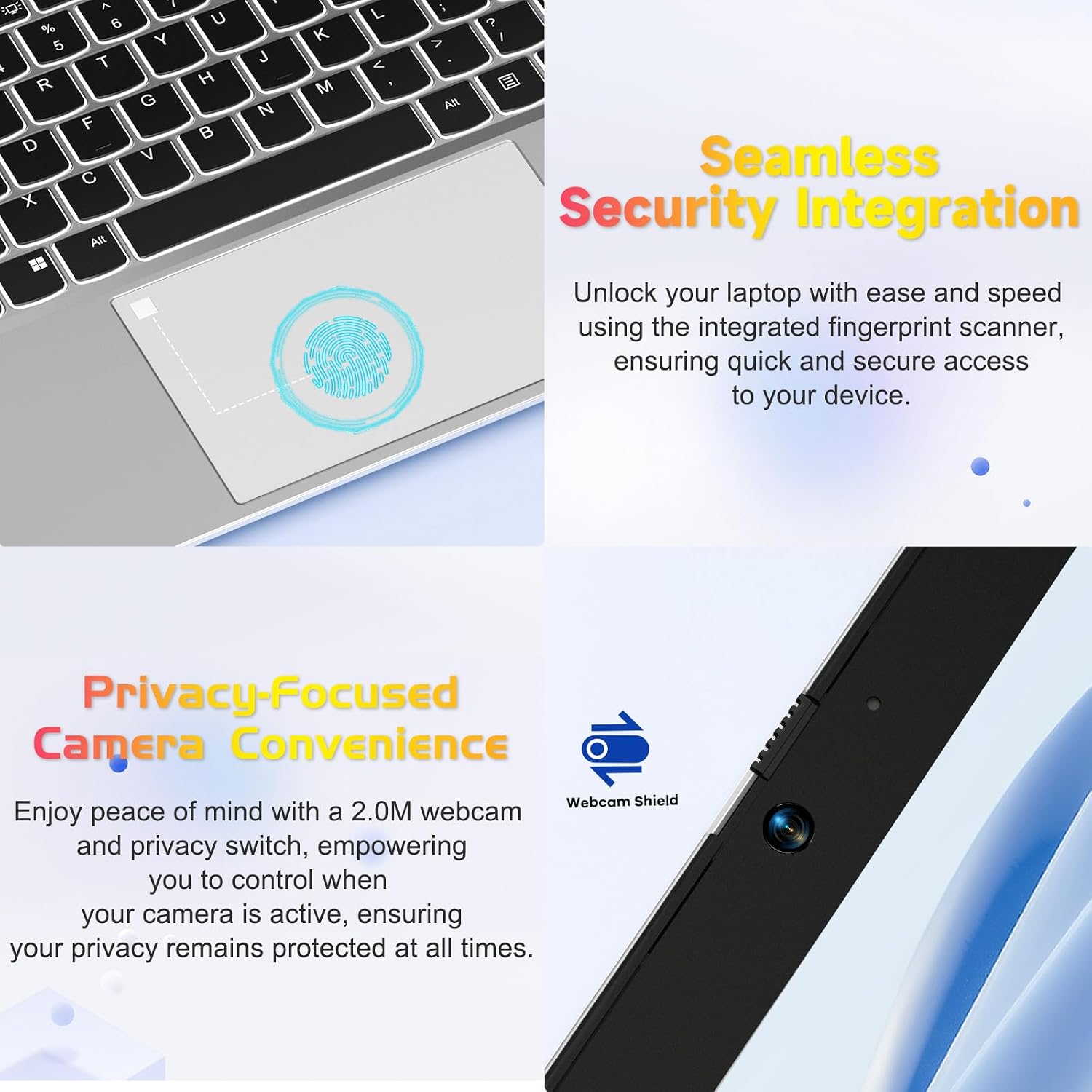 NIMO 15.6 FHD-Laptop,IPS Business Computer,32GB RAM 2TB SSD 6 Cores 12th Intel i3-1215U(up to 3.4 GHz) 65W Type C Laptop-Computer with Backlit Keyboard Fingerprint WiFi6 Win 11