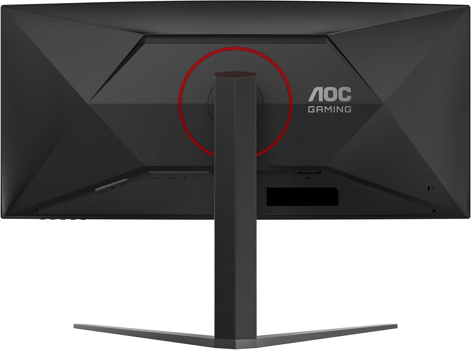 AOC Gaming CU34G4Z - 34 inch WQHD Curved Monitor, 240 Hz, FreeSync Prem., HDR400 (3440 x 1440, 1ms GtG, 2X HDMI 2.1, 1x DisplayPort 1.4, USB Hub) Black-Red