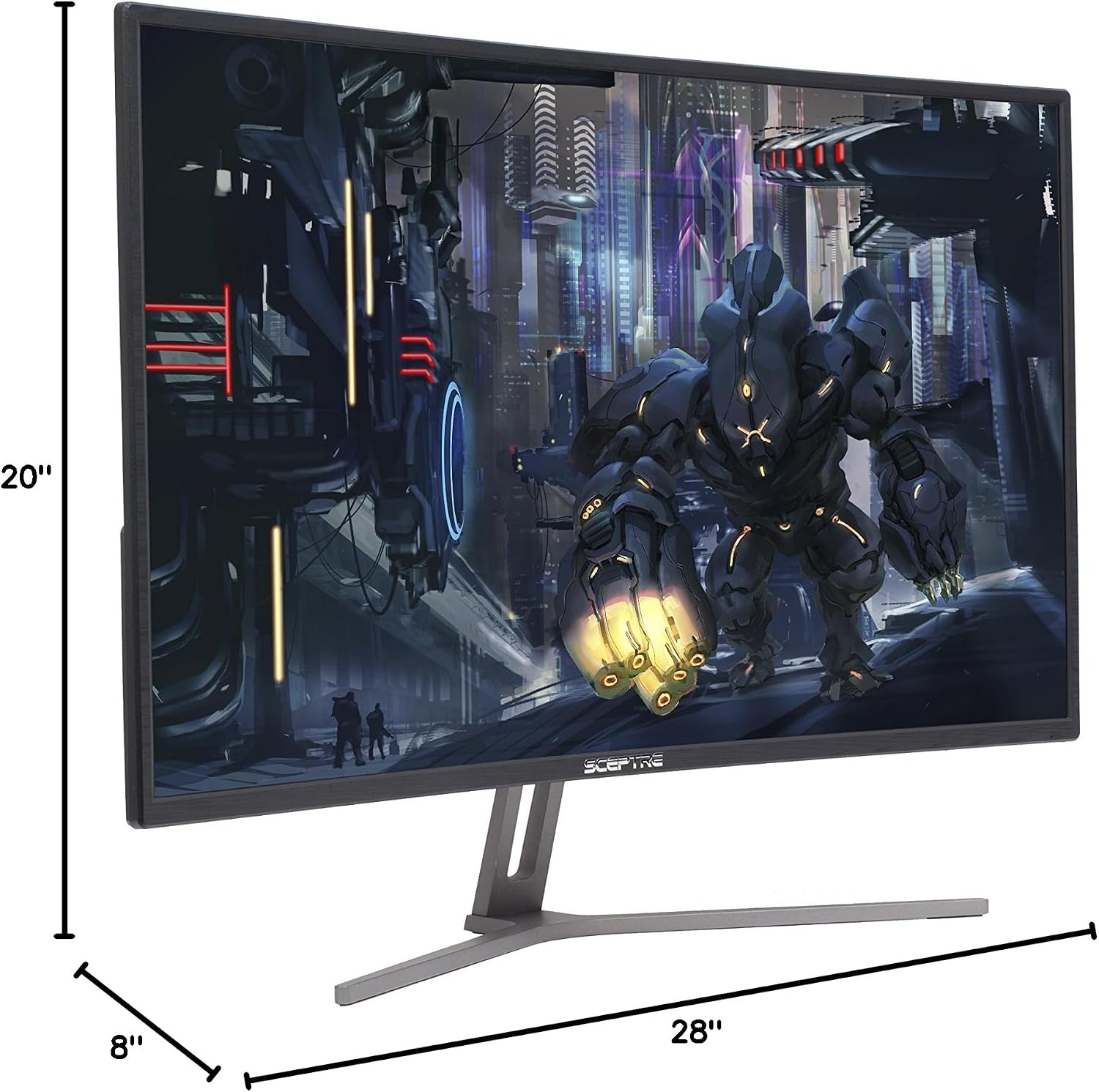 Sceptre C325B-144R 32' 144Hz 1800R Curved AMD FreeSync Gaming Monitor 1920x1080 HDMI DisplayPort Metal Black 2018