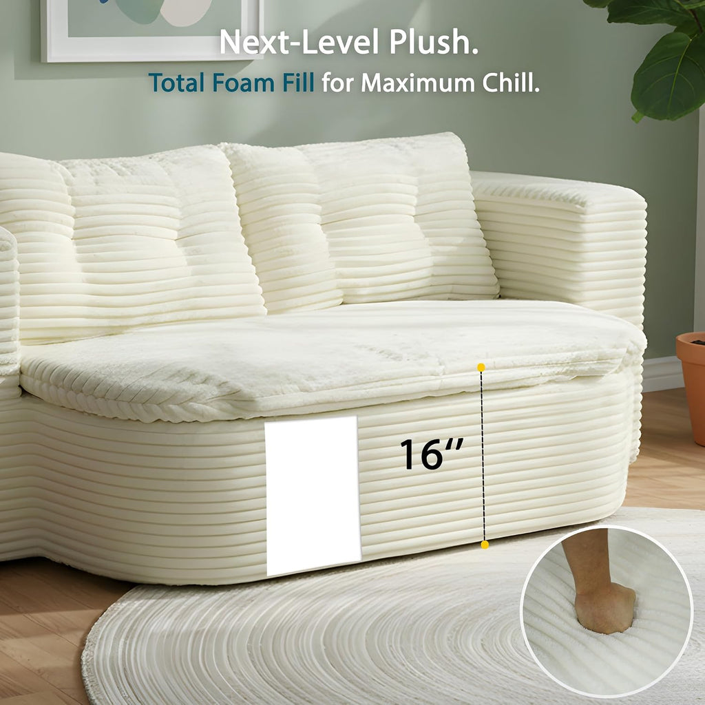 78.7-inch Folding futon Sofa Bed, Full-Size Convertible Sleeper Couch Bed, Memory Sponge Double Sofa with Comfortable Mattress, Suitable for Living Room and Guest Room (beige, 78.7 inches)