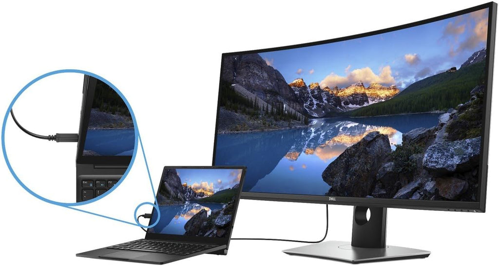 Dell U-Series 38' 4K UHD 1600p Ultra Wide Screen LED-Lit Monitor (U3818DW), Black
