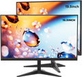 19.5-inch Professional HD Monitor (1440 x 900), 75Hz Refresh Rate Dual Pack, Without Audio, Visual Protection Technology, Blue Light Filter, and Flicker-Free Technology (HDMI and VGA Ports)
