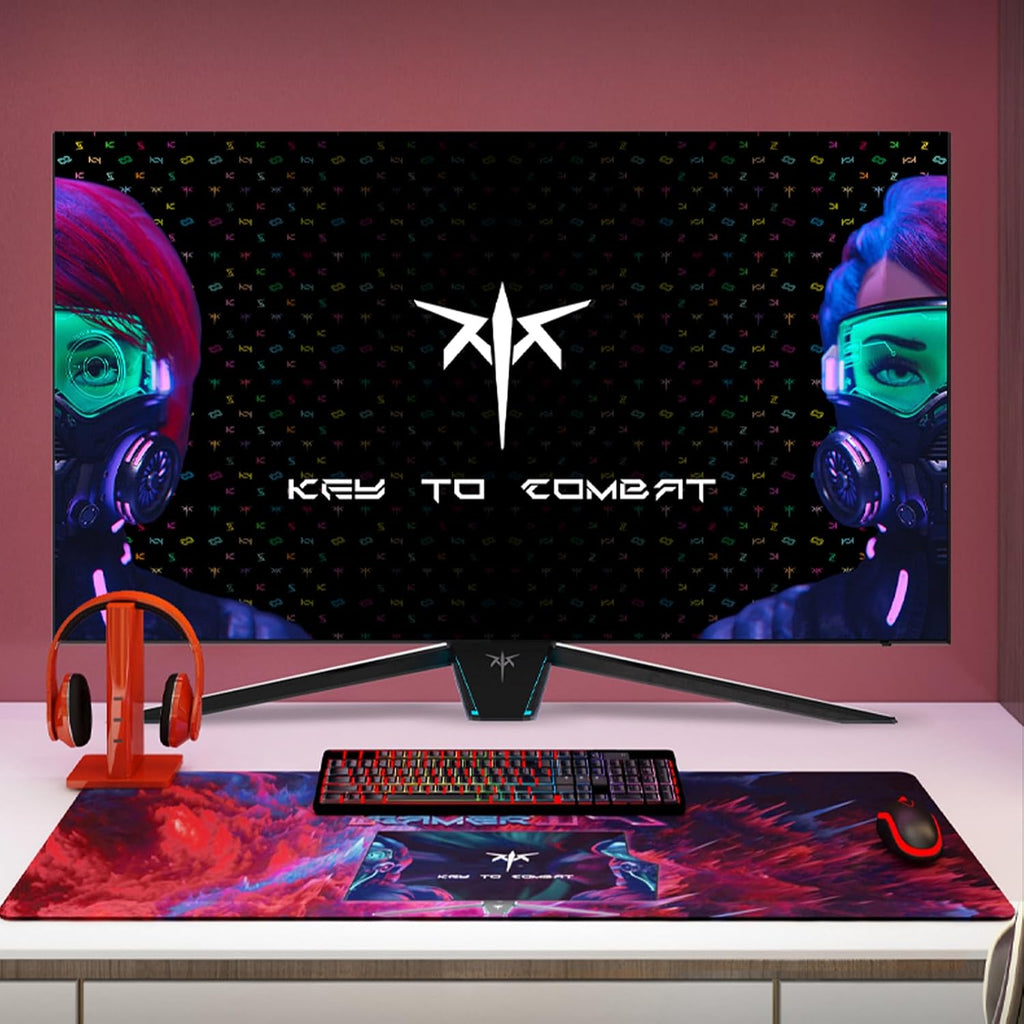 KTC G42P5/G48P5S Stand Set – White Monitor Stand, for 42/48 Inch OLED Monitor, Sturdy Metal Design, -5° ~ +20° Tilt with RGB Light, 100×100 Vesa Support