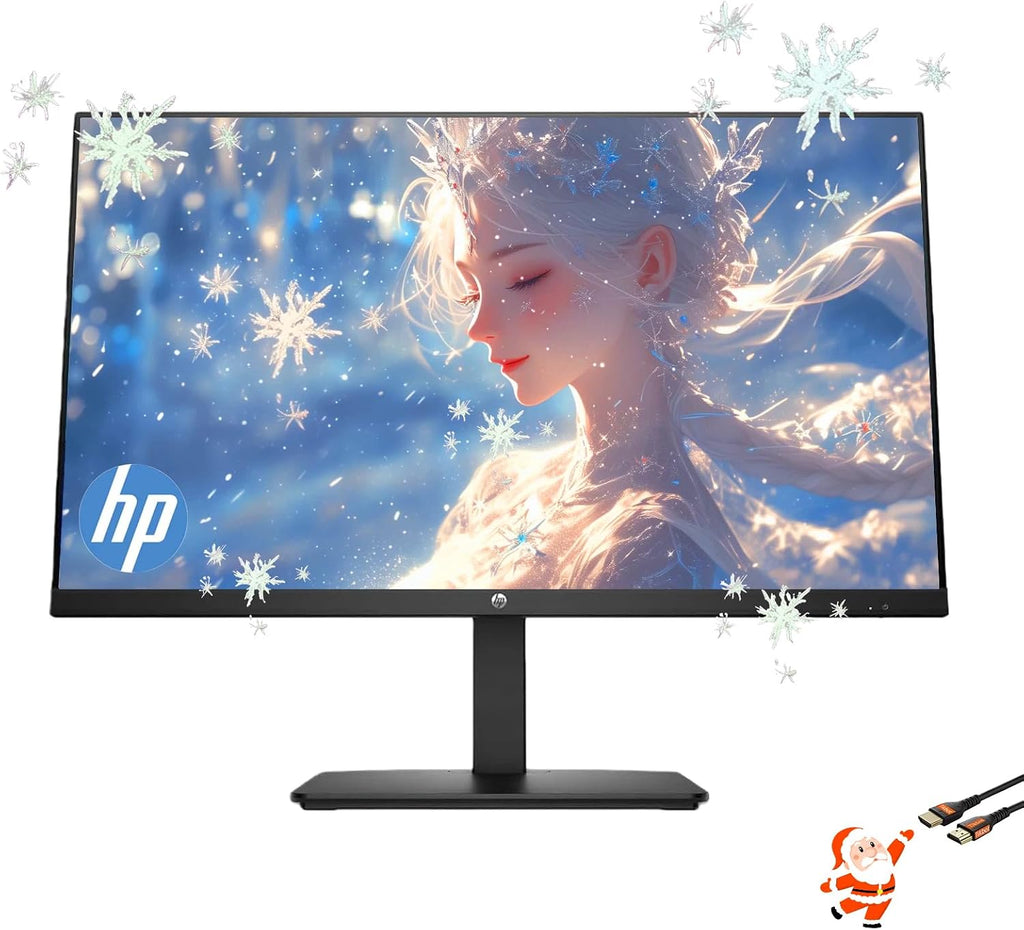 HP 27' IPS LED FHD Monitor - Built-in Dual 2W Speakers - 100Hz - HDMI, DisplayPort, VGA - Series 2025 Office Monitor - Eye Ease with Eyesafe Certification, Black, w/HDMI