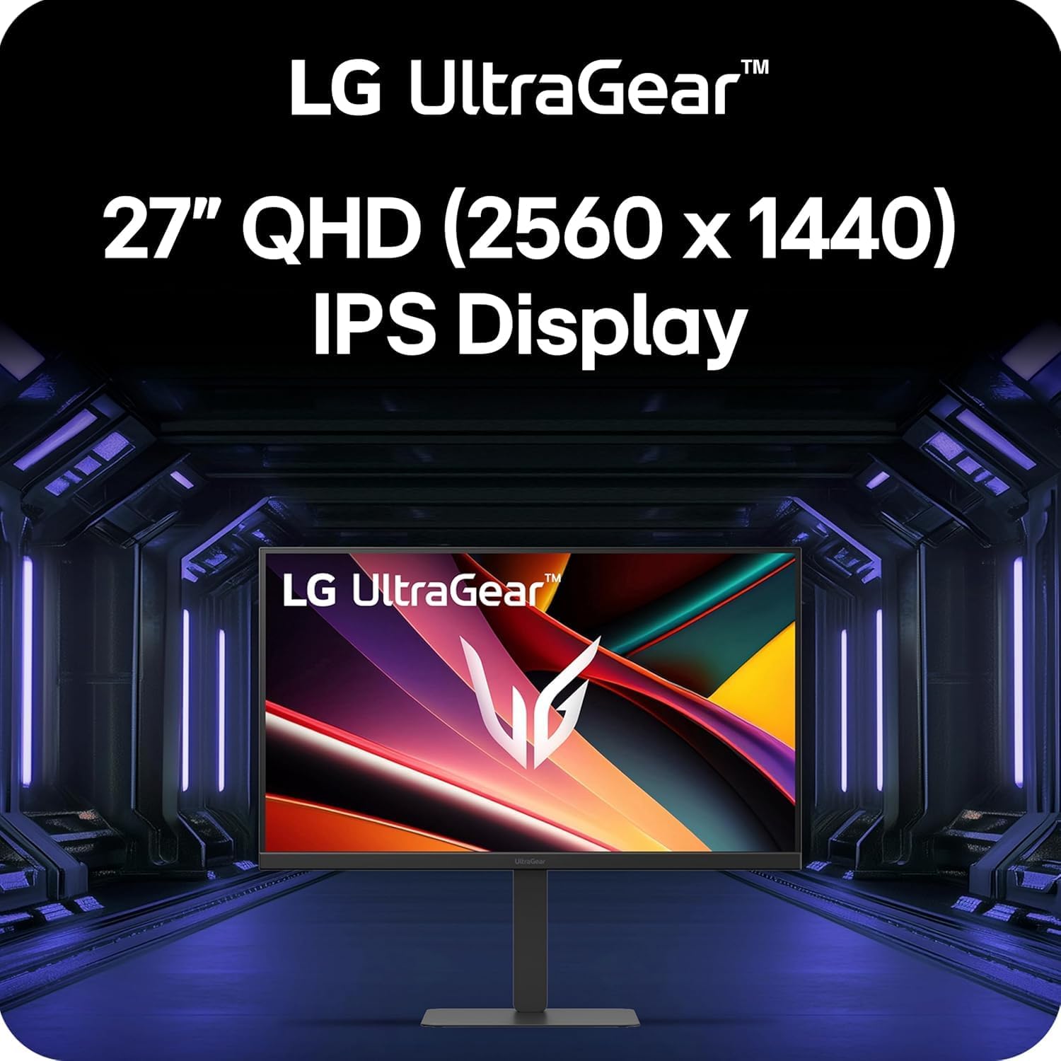 LG 27 inch QHD Monitor | 300Hz -1ms | AMD FreeSync Premium, G-SYNC Compatibility | USB-C, HDMI 2.1 | Built-in Speaker | Tilt/Height/Pivot Adjustable Stand | W/HDMI