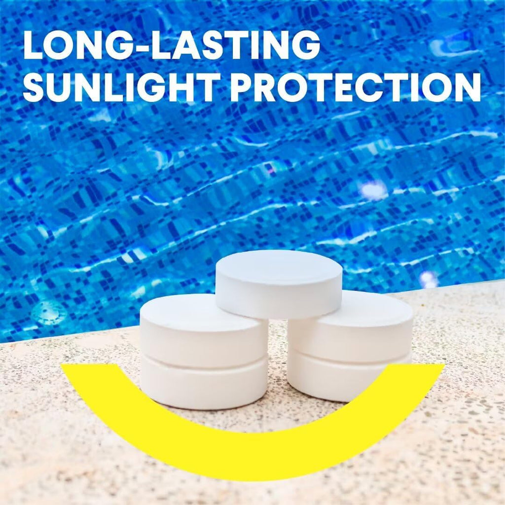 PROFELIZ Chlorine Tablets 3 Inch for Swimming Pools, Kills Bacteria and Stops Algae, Slow Dissolving,Exclusive Protective Packaging,Pool Chlorine Tablets,40lbs