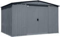 Arrow Classic Steel Storage Shed, 10x8, Charcoal