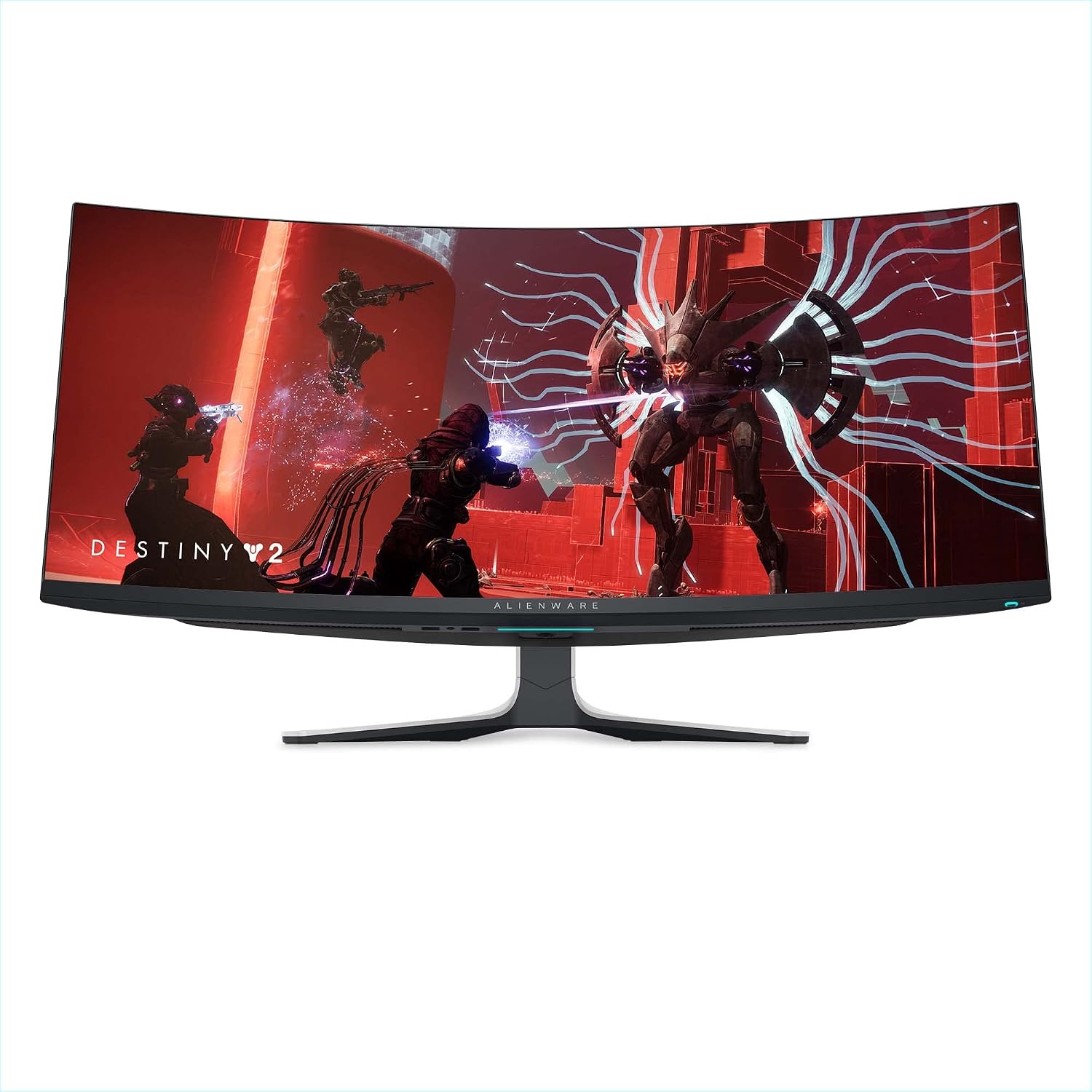 Alienware AW3423DW 34.18-inch Quantom Dot-OLED Curved Gaming Monitor, 3440x1440 Pixels at 175Hz, Lunar Light (Renewed)