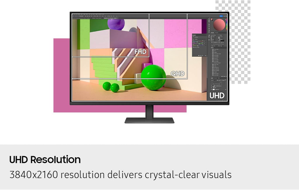Samsung LS37D700EANXZA 37' S70D ViewFinity 4K UHD High Resolution Monitor with G733 Headset, G515 Keyboard, and G502 Mouse (2025)