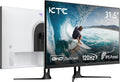 KTC 32 Inch Computer Monitor 2K - 1440P IPS Monitor 120Hz, Adaptive Sync, 109% sRGB, HDR10, Eye Care, HDMI Displayport, Tilt, VESA Compatible for Home Office Gaming, White, H32D6 (Renewed)