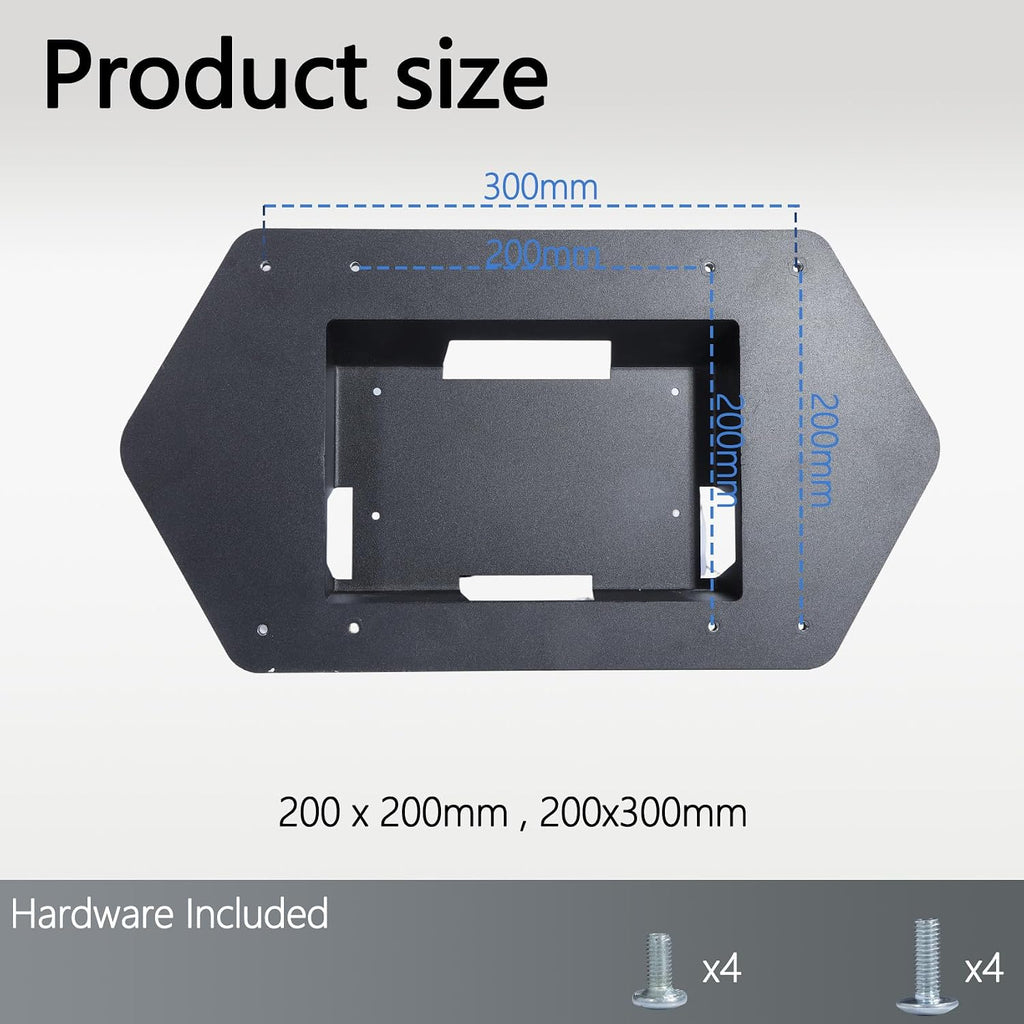 AW5520QF VESA Adapter Compatible with DELL Alienware 55' OLED Gaming Monitor (Fits AW5520QF)–200x200 to 200x300 VESA Mount Adapter Bracket