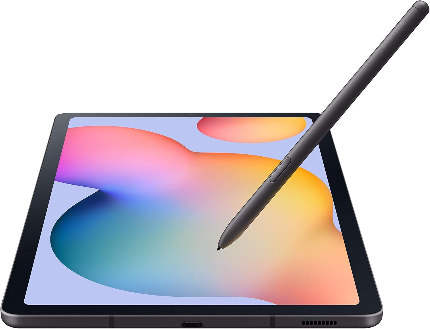 SAMSUNG Galaxy Tab S6 Lite 10.4' 64GB Android Tablet w/Long Lasting Battery, S Pen Included, Slim Metal Design, AKG Dual Speakers, US Version, Oxford Gray (Renewed)