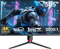 KTC 32 Inch 4K Gaming Monitor, 165Hz UHD (3840x2160P) Fast IPS Screen, 1ms (MPRT), Adaptive Sync, 3000:1 Contrast,121% sRGB,HDMI 2.1 Display Port 1.4, Tilt/Height Adjustment, VESA Mount, H32P22P