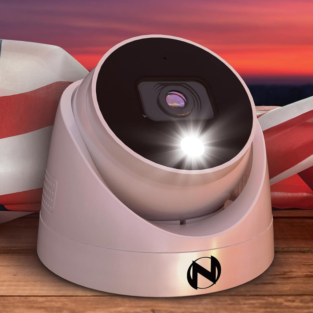 Night Owl Add On Wired 4K HD Indoor/Outdoor Deterrence Dome Cameras with 2-Way Audio (2 Pack)