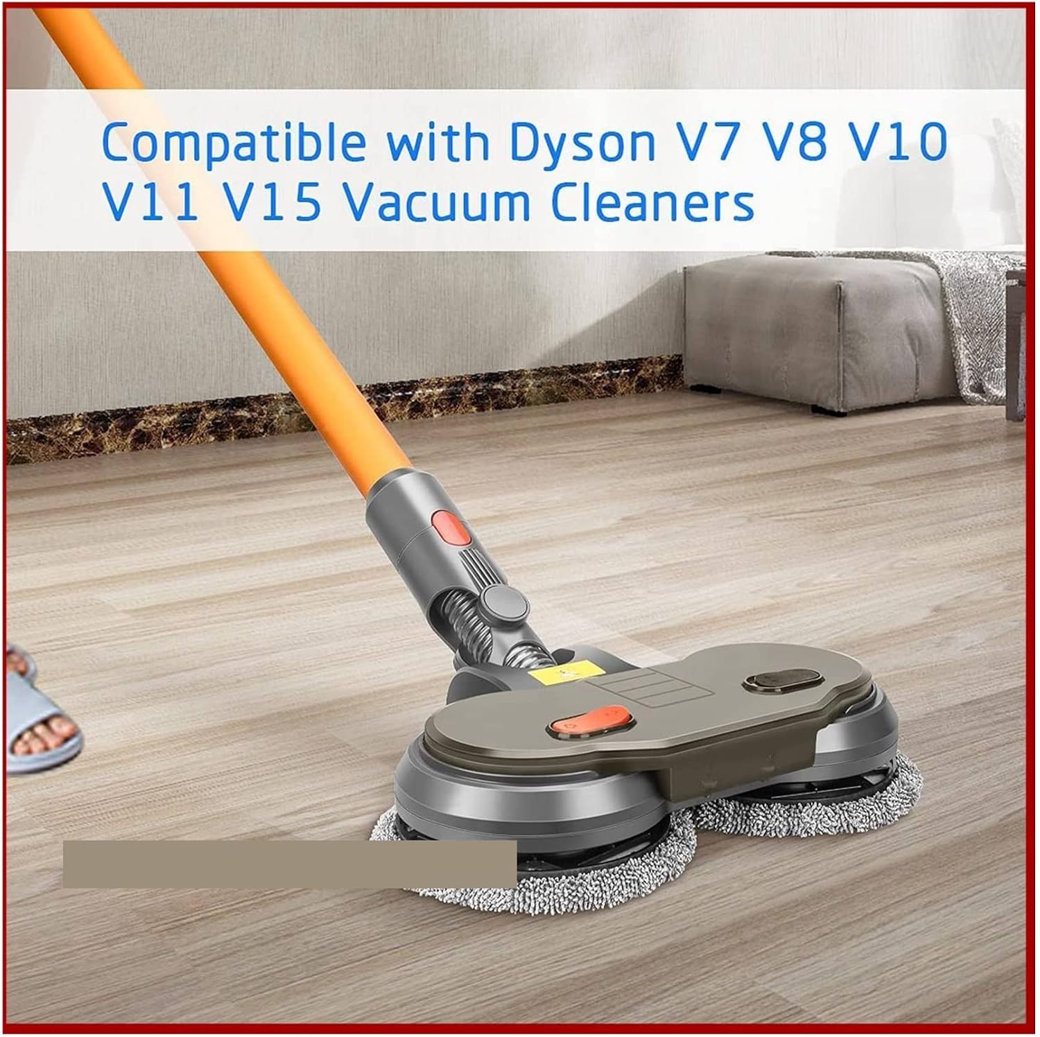Electric Mop Attachment. Compatible For Dyson V11 V15 V10 V8 V7. Vacuum Cleaner Mop With Removable Water Tank 12 Mops Accessories Spare Parts