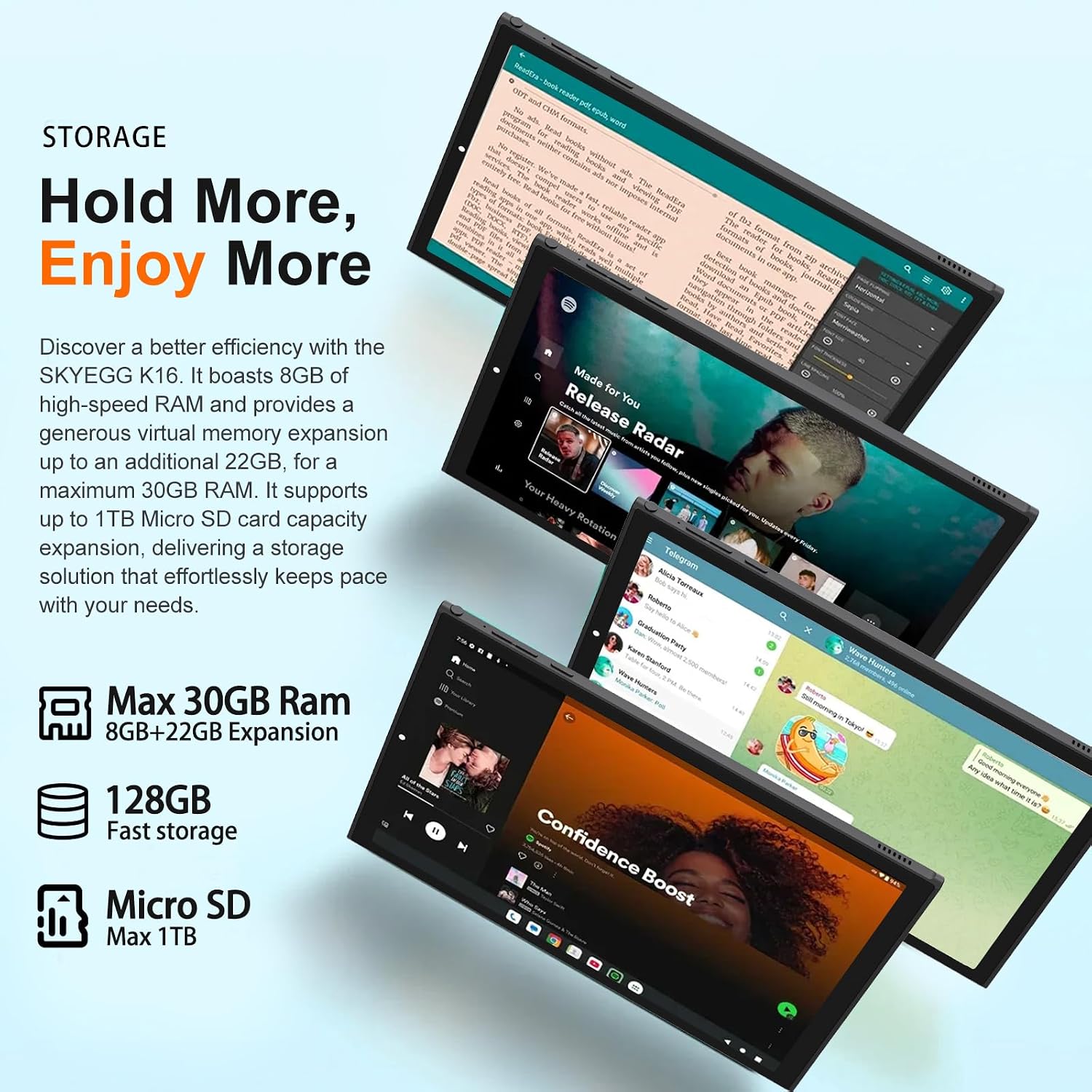 2026 Android 15 Tablet 10.1 Inch Tablets, 30GB RAM 128GB ROM 1TB Expand, 8000mAh Battery, BT5.0, 2.4/5G Wi-Fi 6, Metal Body with Keyboard & Mouse, Gemini AI, Widevine L1 HD IPS Display - Black