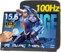IBW 15.6' 2.8K 100Hz Portable Monitor Touchscreen, QHD 2880x1620 IPS Gaming Display, 300 Nits 100% sRGB HDR FreeSync, USB-C HDMI External Second Screen for Laptop PC Phone Switch PS5