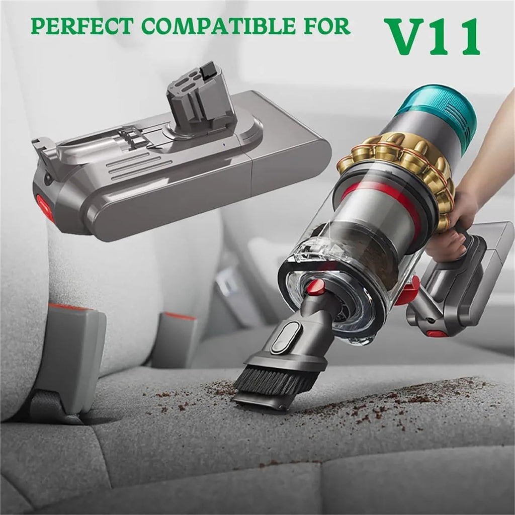 Compatible for Dyson V11 Vacuum Cleaner, 25.5V 6000mAh Replacement Battery(1pc V12-6000mAh)