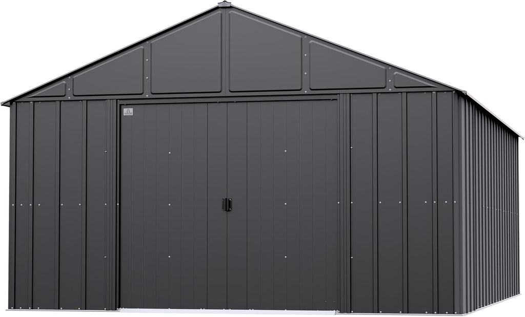 Arrow Classic Metal Shed, 12 x 17, Charcoal