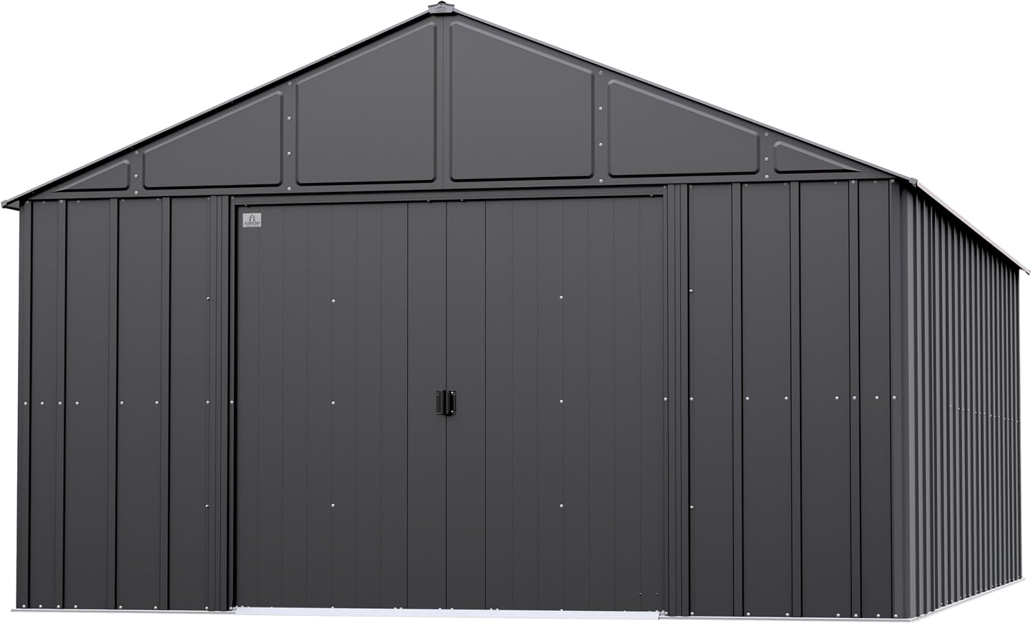 Arrow Classic Metal Shed, 12 x 17, Charcoal