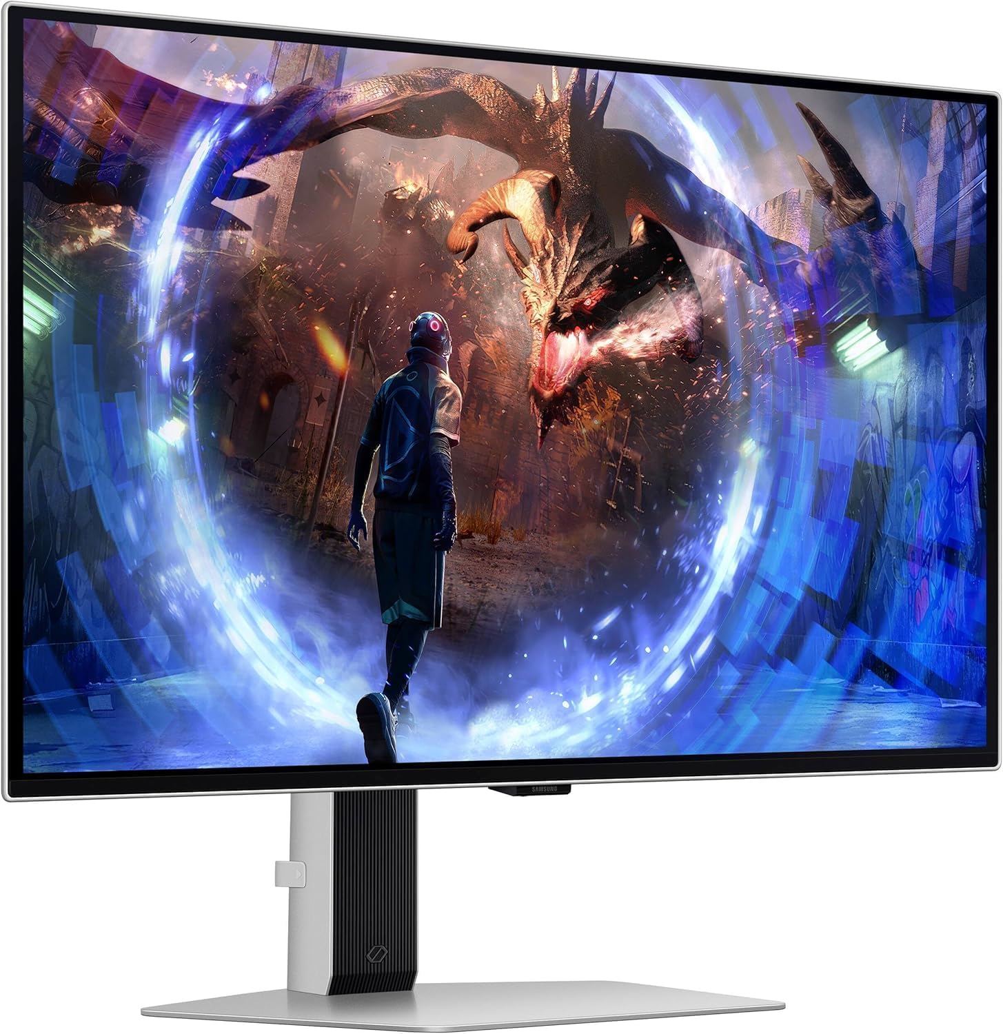 Samsung Odyssey OLED G6 27' QHD Gaming Monitor 360Hz Display with Anti-Glare, Flicker Free, VESA Mount (100mm), HDMI, Displayport & Dockztorm USB Port Expander, Silver Color (LS27DG602SNXZA)
