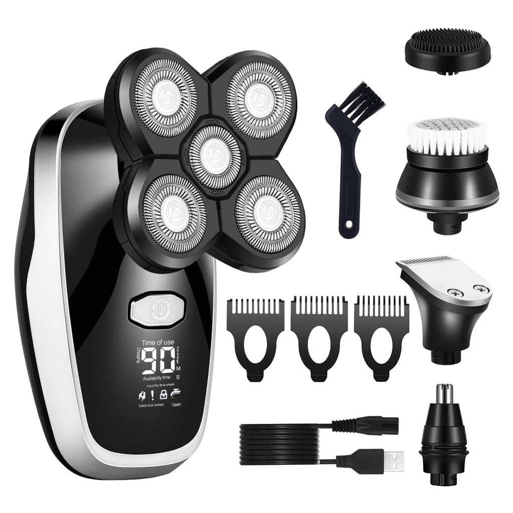 Electric Razor for Men, All in one wet dry grooming electric shaver digital display hair trimmer beard electric razor men facial&body shaving machine