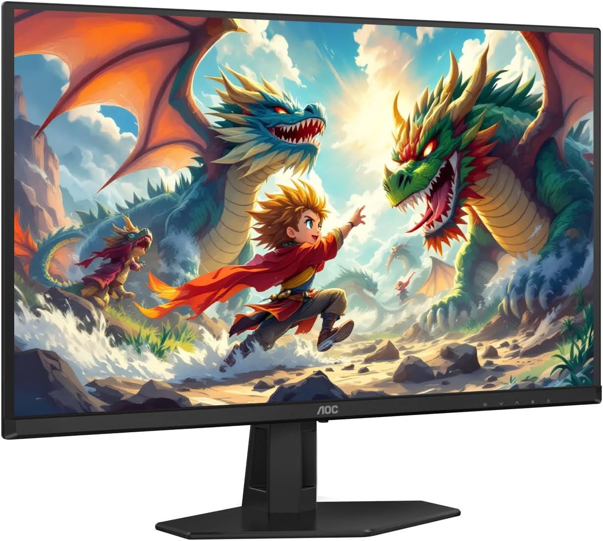AOC 27' QD OLED Gaming Monitor, QHD 2560x1440, 240Hz, 0.03ms GtG, G-SYNC Compatible, HDR Ready, DisplayPort, HDMI, VESA Mountable, Console Gaming Ready, Q27GAZD