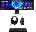 Samsung LS49DG956SNXGO 49' G95SD Odyssey OLED Curved Gaming Monitor with G733 Headset, G515 Keyboard, and G502 Mouse (2024)
