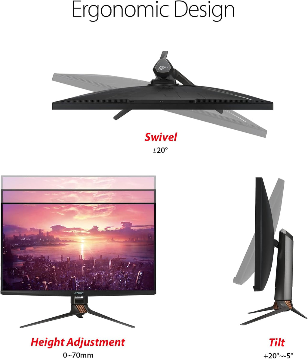 ASUS ROG Swift 32 inches 4K HDR 144Hz DSC Gaming Monitor (PG32UQX) (Renewed)
