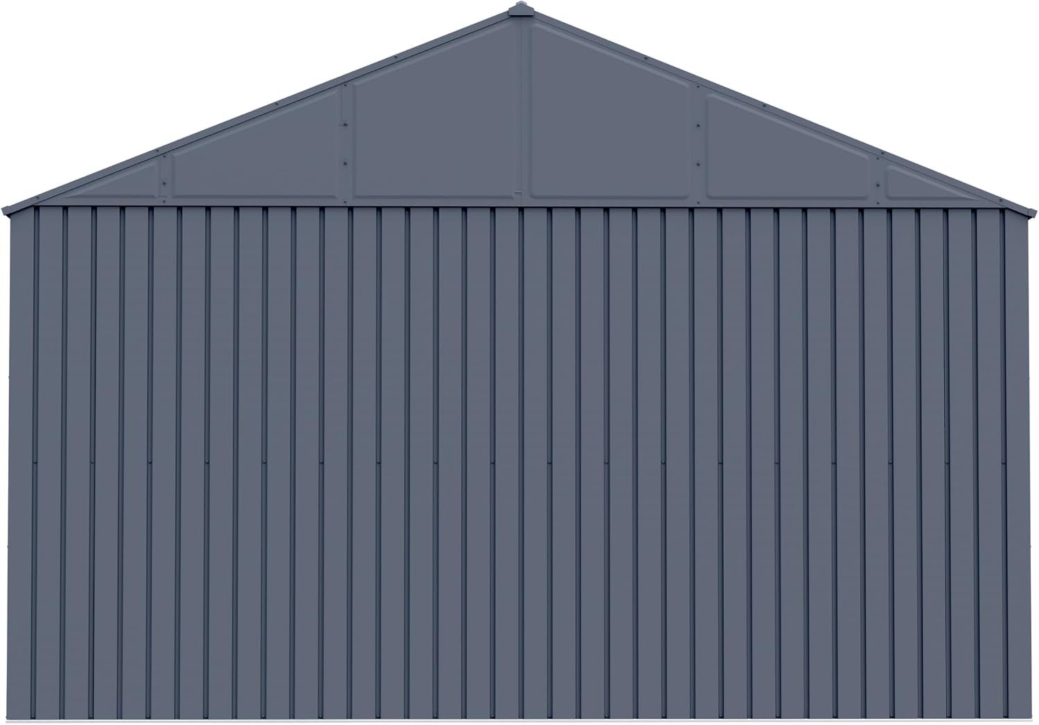 Arrow Shed Elite 12' x 12' Tall Outdoor Steel Storage Shed with High Gable and Lockable Doors Storage Building, Anthracite