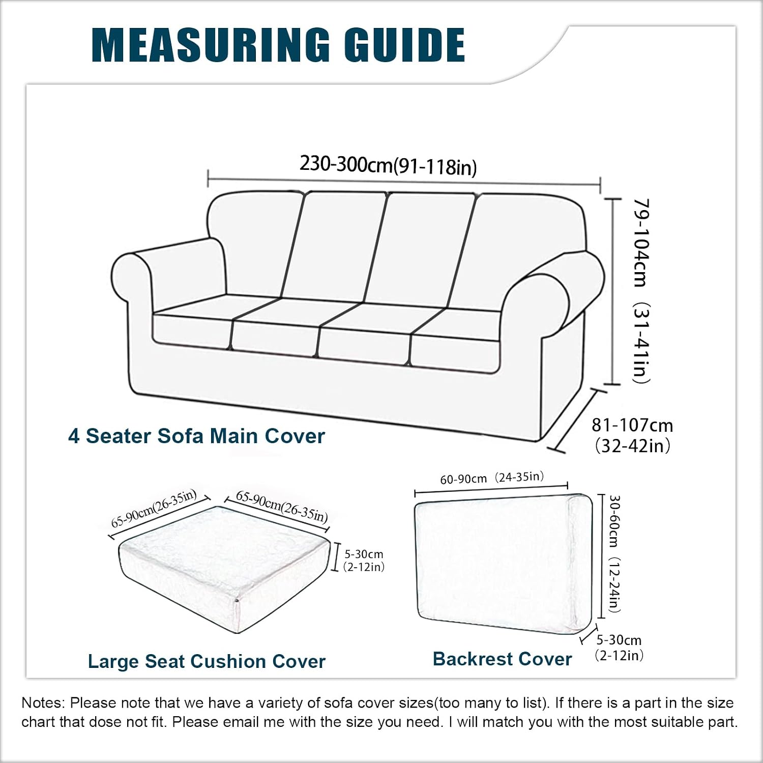 Couch Cover Velvet, Stretch Sofa Covers for Separate Main Cover/Backrests and Seat Cushions Couch Cover, for Living Room Furniture Slipcovers (Dark Green,Large Seat 9 Piece)