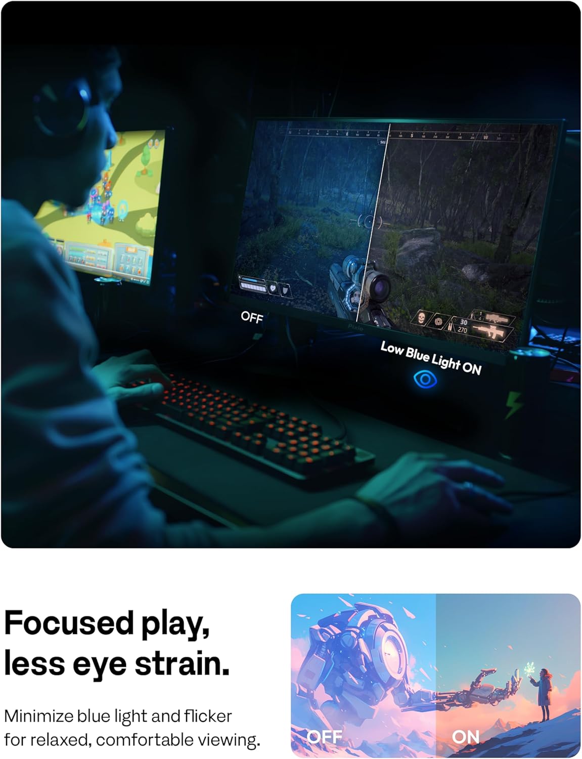 Pixio PXC279 Wave White 27 inch 300Hz Refresh Rate FHD 1080p Resolution 1650R Curved Fast VA Panel 1ms GTG Response Time Adaptive Sync HDR Curved Gaming Monitor