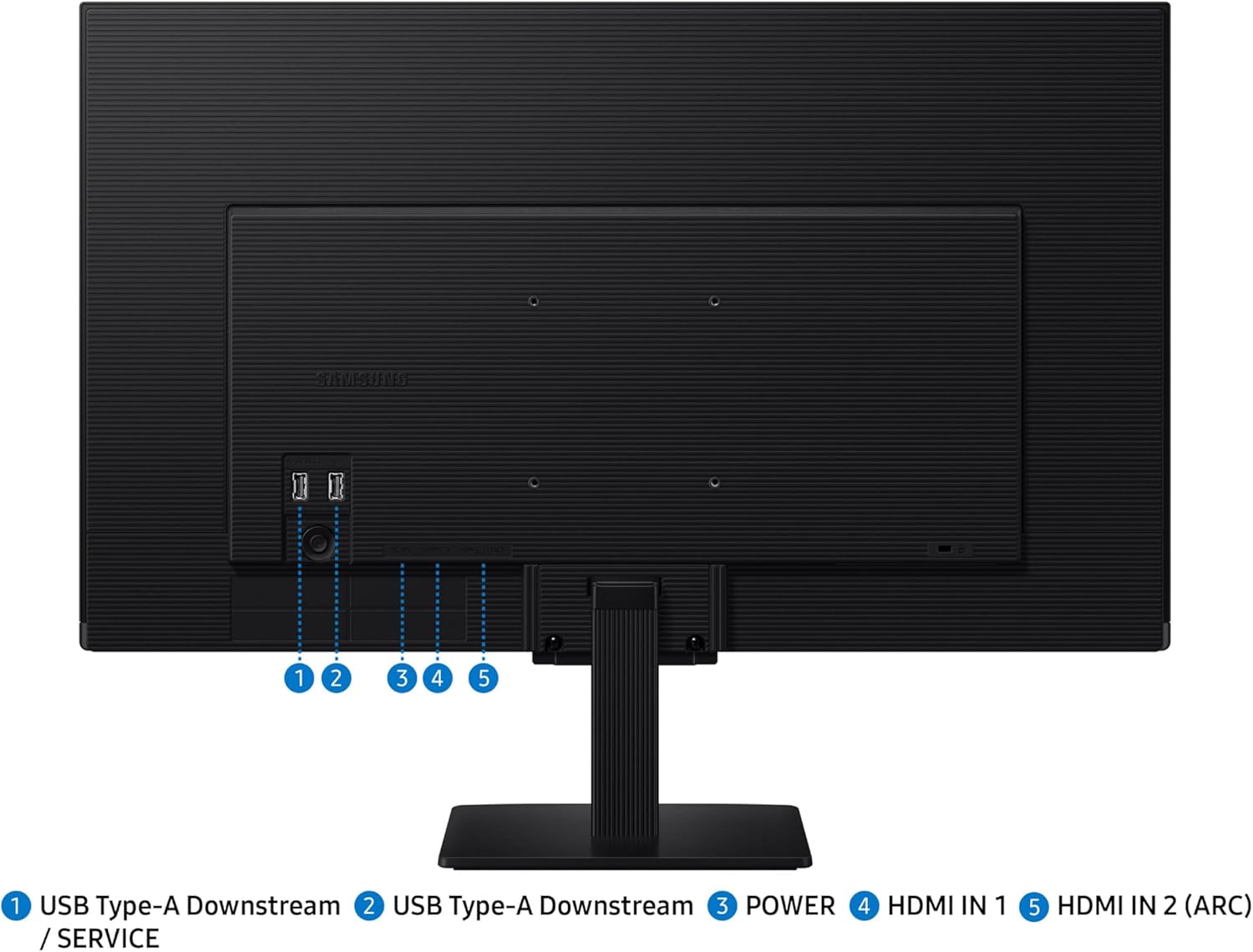 Samsung 27-Inch M5 (M50F) Series FHD Smart Monitor with Streaming TV, Speakers, HDR10, Gaming Hub, Workout Tracker, Vision Accessibility Tools, Black, LS27FM502ENXZA (Renewed)