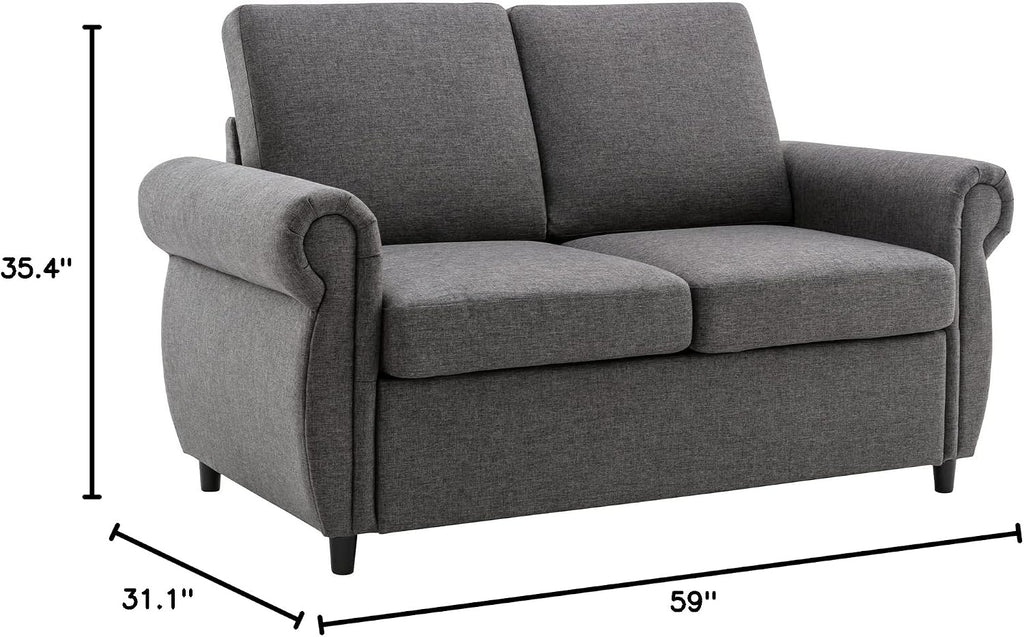 Sleeper Couch Small Sofa for Living Room or Bedroom Including Pull Out Bed