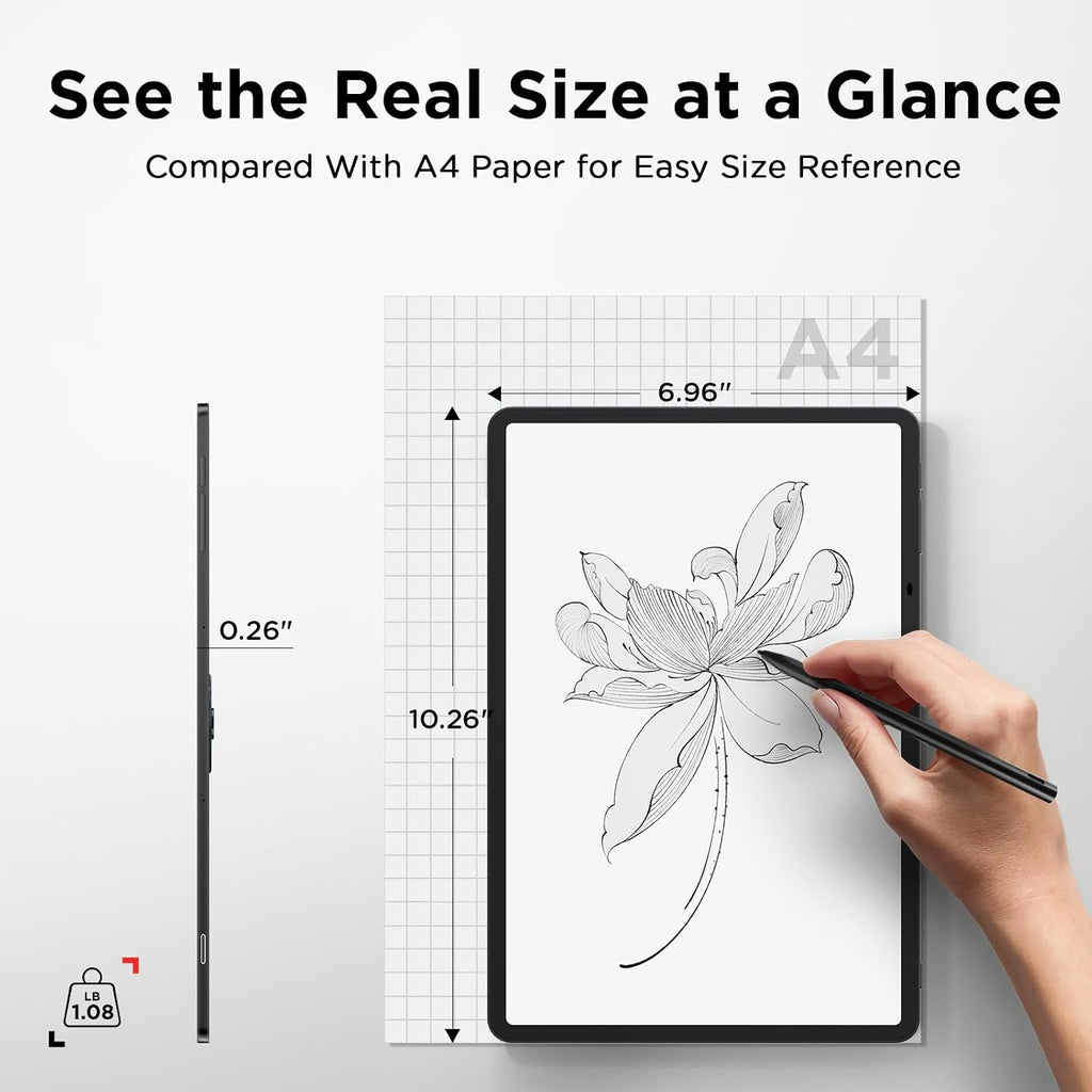 TCL NXTPAPER 11 Plus Android Tablet, 11.5' 120Hz 2.2K Drawing Pad & Digital Notebook, 4096-Level Stylus & Flip Case Included, NXTPAPER 4.0 Display, AI Tools, 8+8GB RAM, 256GB Storage, 8000mAh Battery