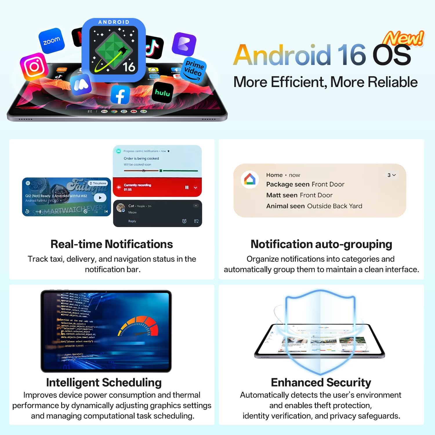 Android Tablet 12 Inch with 𝟑𝟎𝐆𝐁 𝐑𝐀𝐌 𝟏𝟐𝟖𝐆𝐁 𝐑𝐎𝐌, Octa-Core Processor, 2000 * 1200 FHD IPS Touch Screen, 5MP+13MP Dual Camera, 8800mAh Battery, 2K Android 16 Tablet, 2.4G/5G WiFi, BT 5.0