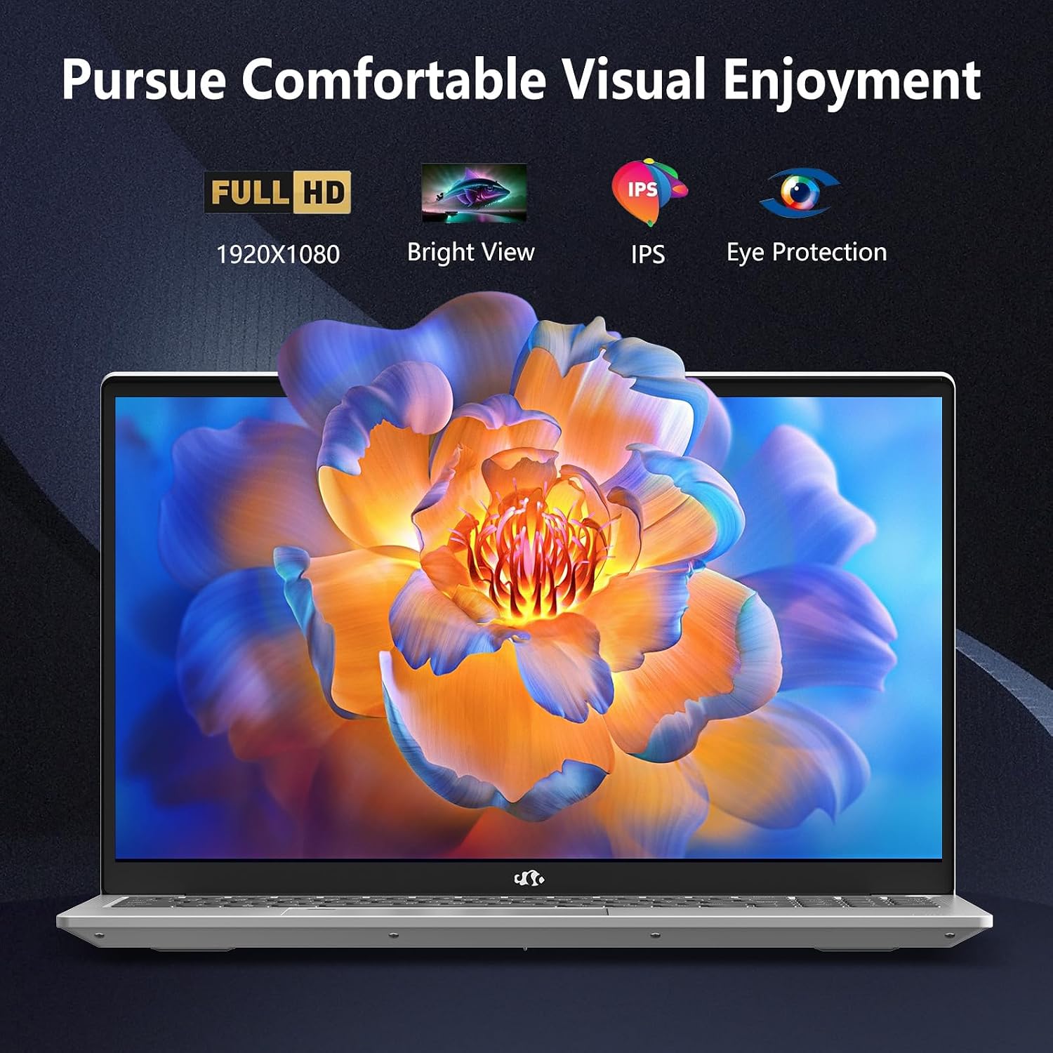 NIMO 15.6 FHD Student Laptop, 16GB RAM, 1TB SSD, Backlit Keyboard, Fingerprint, Intel Pentium Quad-Core N100 (Beat to i3-1115G4, Up to 3.4GHz), IPS Computer, Numpad, WiFi 6, Win 11, Silver