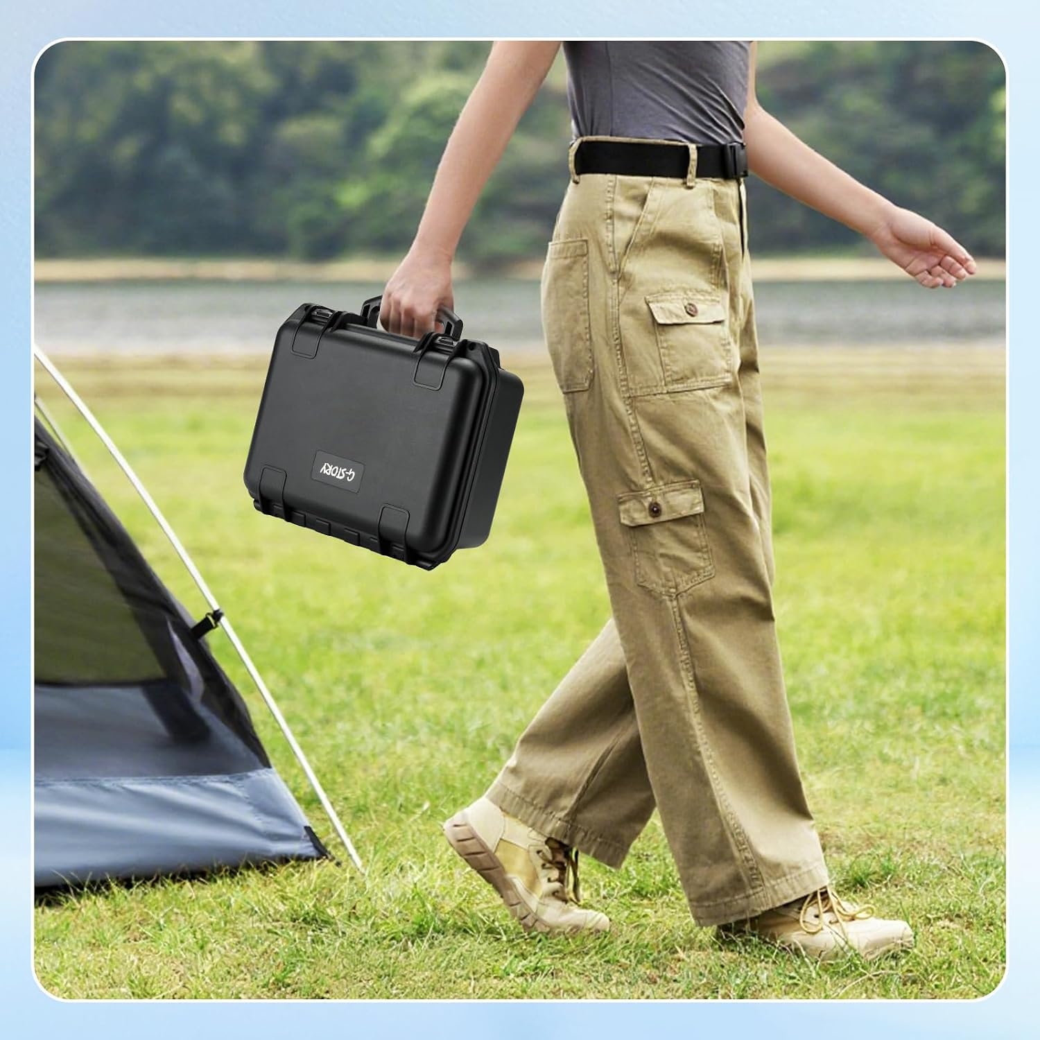 G-STORY 14'' Portable Monitor Case for Switch 2,4K&60Hz or 1080P&120Hz Portable Gaming Monitor IPS Screen HDMI Shock-Resistant Travel carrying Bag Game Mode,Travel Monitor fo Switch2(no Included)